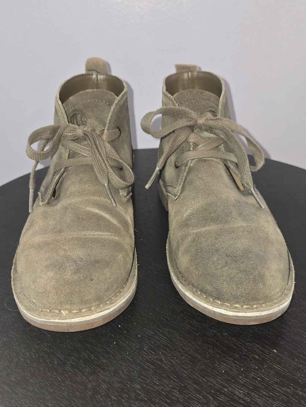 Men's Genuine Suede Chukka Boots in Olive